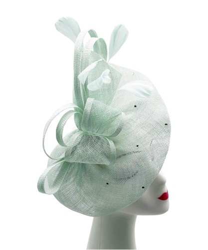 Flower feather hair hat - hair,