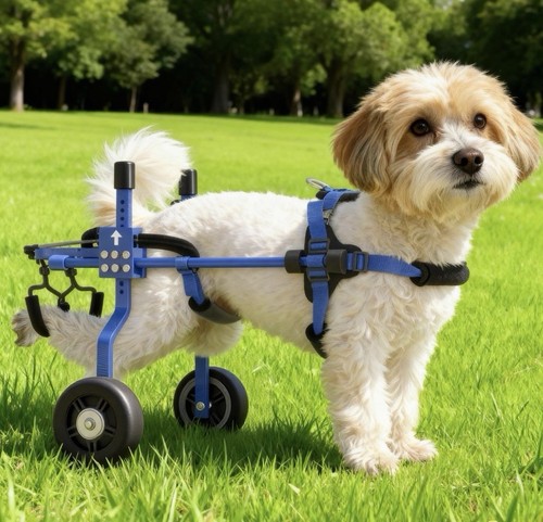 Small dog wheelchair - wheelchair, rear
