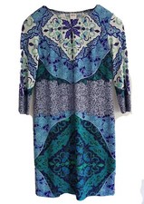 ALI RA Womens Blue Mix Floral