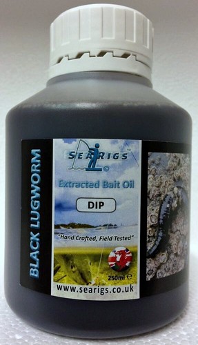 Black lugworm natural bait - lugworm,