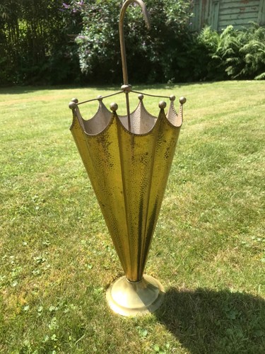 Vintage brass umbrella shaped - brass,