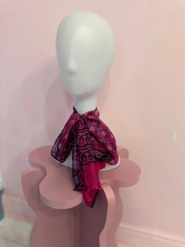 Vintage style silk - silk, neck