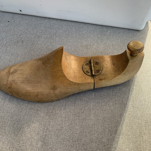 Antique wooden shoe last - wooden,