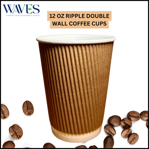 Disposable coffee cups ripple - coffee,