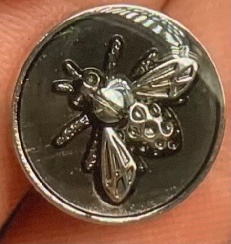 Vintage style silvery bee - 6,