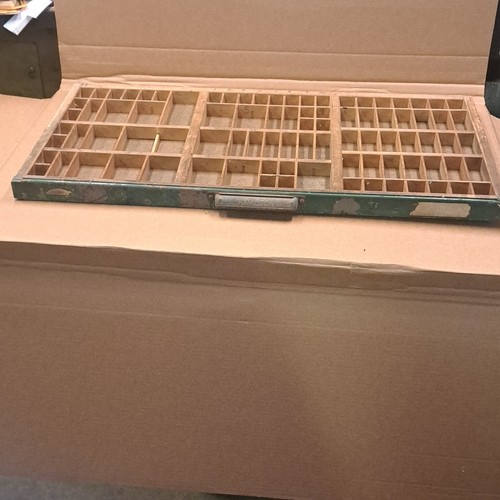 Antique wooden printers drawer - printers,