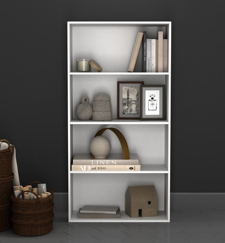 Tier wide wooden bookcase - wooden,