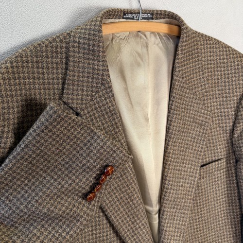 Tweed blazer mens - 44l, brown