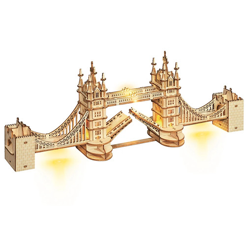 Rokr tower bridge wooden - bridge, 3d