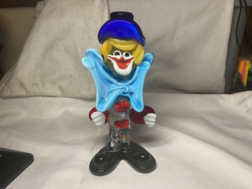 Murano glass clown - clown, figurine