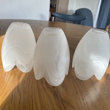 Vintage Frosted Glass Tulip