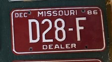 1986 MISSOURI DEALE LICENSE
