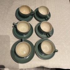 DENBY MANOR GREEN , 6 x TEA
