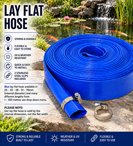 Blue pvc layflat hose pipe - pvc,