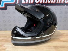 CHEAPEST HJC V60 Scoby MC7 Retro Motorcycle Helmet Black Size LARGE #C