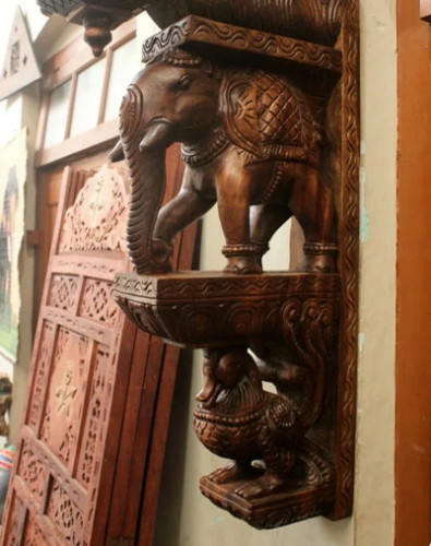 Wall brackets set wood - brackets, of