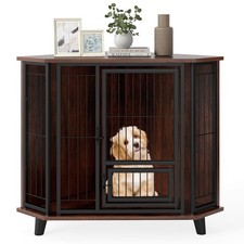 COSTWAY Corner Dog Crate Space