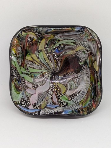 Murano art glass square - murano,
