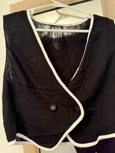 Women black linen - women's,