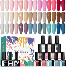 Phoenixy Gel Nail Polish, 24Pcs Gel Polish Set Soak off Nail Polish Starter Kit 