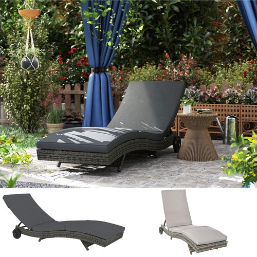 Outdoor reclining sun lounger - outdoor,