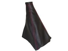 Fits Ford Sierra RS Cosworth 1987-93 Gear Gaiter Black Leather Red Stitching