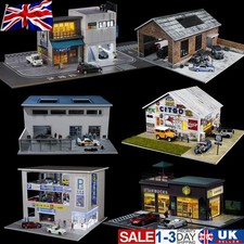 Diorama 1/64 City Building Scene Car Parking Lot Model Auto Art Collect Gift Toy