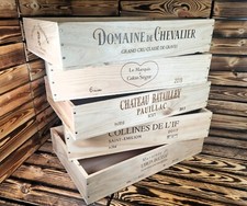 Wooden Wine Box Crate - SHALLOW TRAYS - Storage shop Home - CLEARANCE BOXES