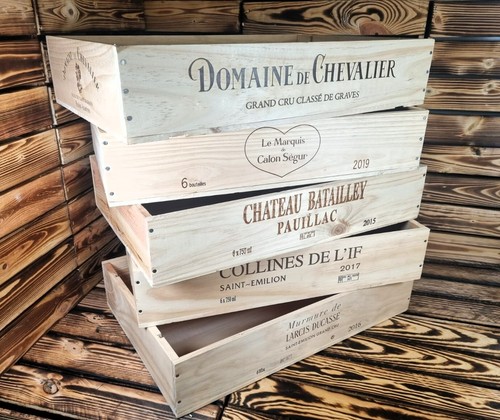 Wooden wine box crate - wooden,