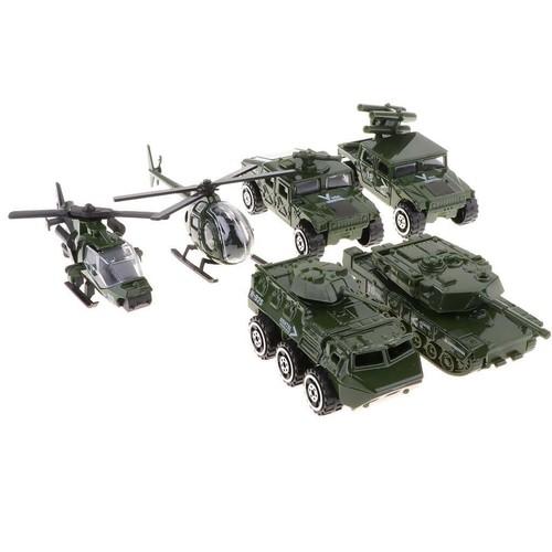 6pcs military vehicle playset - military,