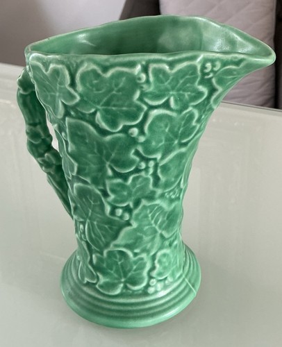 Sylvac green jug - jug., leaf