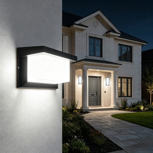 Mains powered wall light - powered,