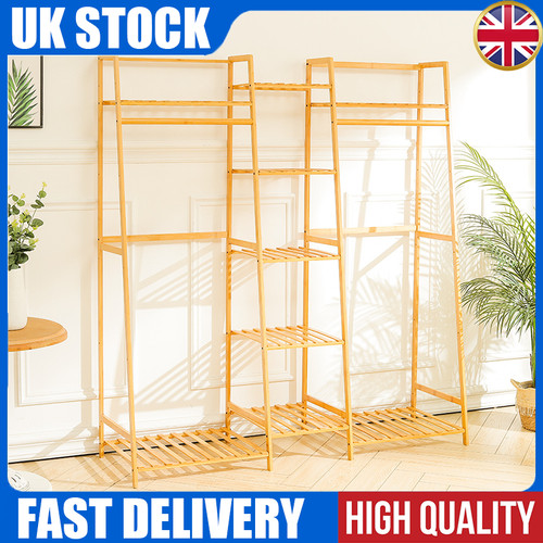 Large wooden clothes - clothes, rack