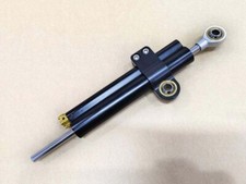 Universal Motorcycle Steering Damper Stabilizer Adjustable Ohlin 2-tube Black