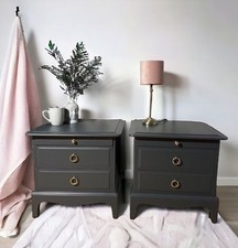 Pair Stag Bedside Tables With