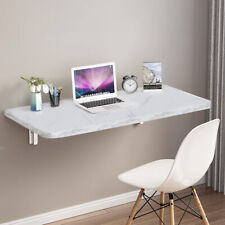 Wall Mounted Floating Foldable Desk Wooden Laptop Drop Leaf Study Bedroom Table