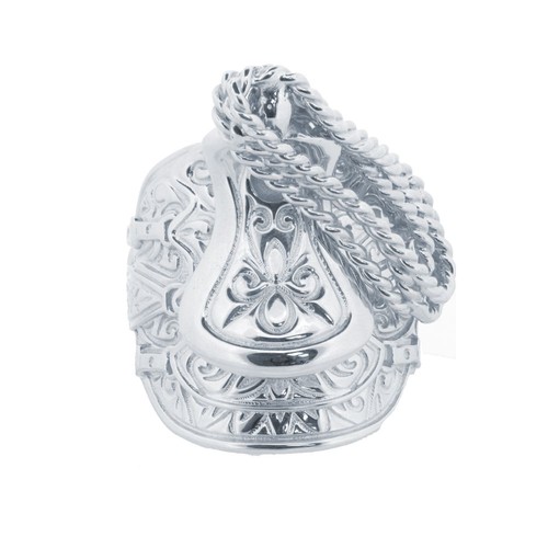 Ring sterling silver saddle - ring,