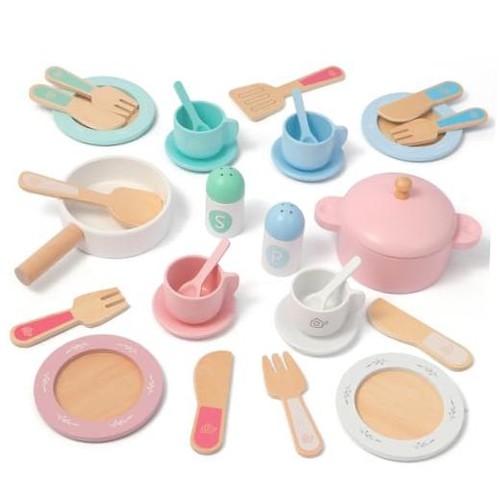 Wooden play dishes - play, for