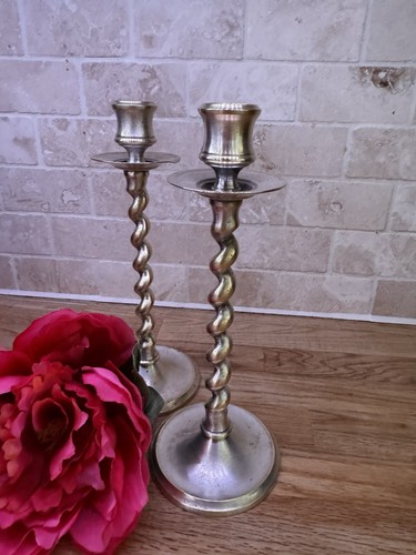 Pair vintage brass - pair,
