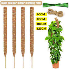 Moss Pole Climbing Plant Coco Coir Pole House Plant Stakes Support 60-120cm UK