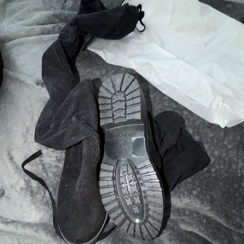 Shein black suede - black, high