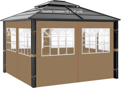 Gazebo privacy curtains x - gazebo,