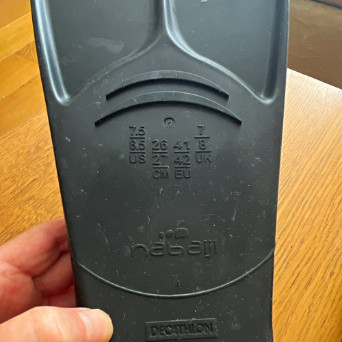 Nabaiji black swimming fins - swimming, &