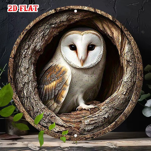 Stunning owl garden plaque - garden,