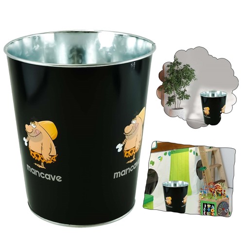 18cm printed waste paper bin - 18cm,