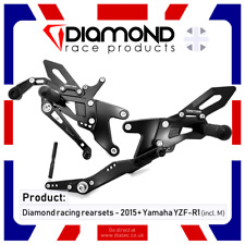 DIAMOND RACE PRODUCTS - YAMAHA YZF R1 R1M 2017 '17 REARSET FOOTREST KIT
