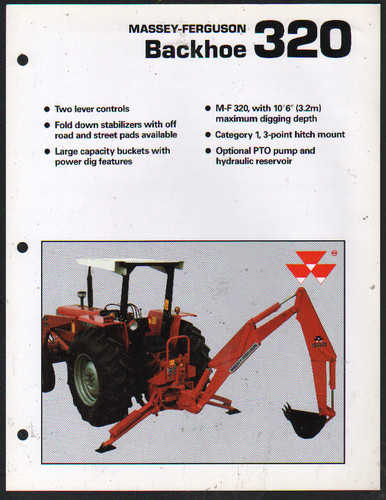 Massey ferguson 320 backhoe - massey-ferguson,