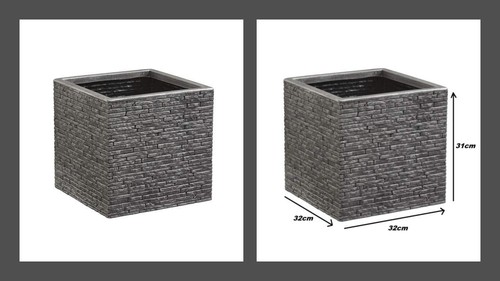 Strata grey brick stone - grey,