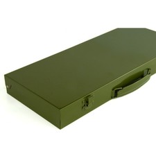Vintage Army Green Tool Box
