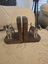 Vintage Wooden Book Ends with